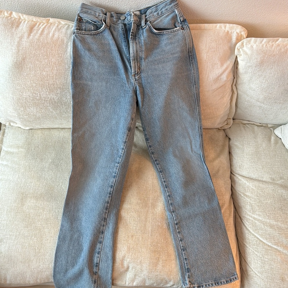 AGOLDE Pinch Waist High Rise Kick in Riptide - Picture 7 of 8
